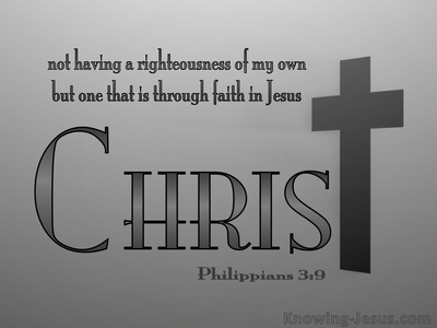 Philippians 3:9 Righteousness Of Christ (gray)